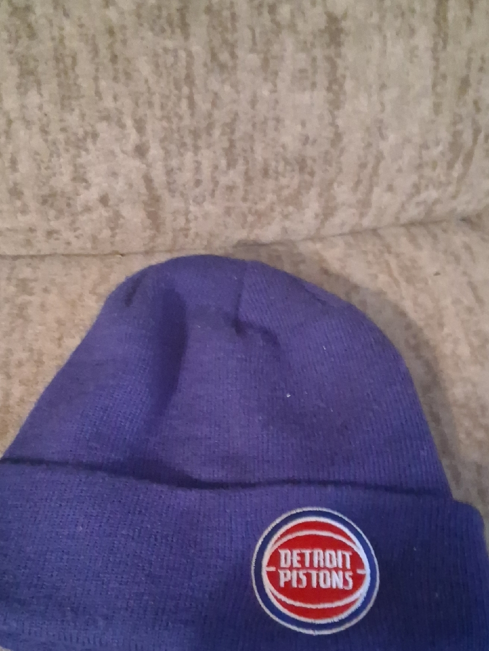 Detroit Pistons Blue Knit Winter  Beanie Hat